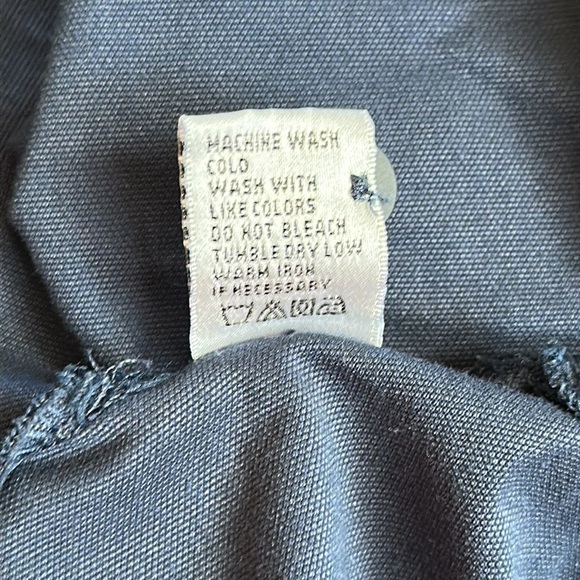 Miller Lite Beer Embroidered Work Wear Blue Polo Shirt Thrashed Medium - Picture 9 of 9